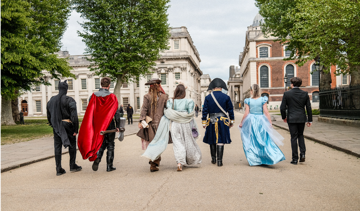 Unmissable - Characters walk through Greenwich World Heritage Site
